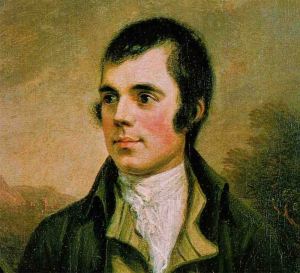 Robert Burns, mindful even in the 18th century.